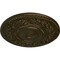 Ekena Millwork Rose Ceiling Medallion (Fits Canopies up to 13 1/2"), Hand-Painted Green Gold, 33 7/8"OD x 2 3/8"P CM33ROGGS - alternate 3